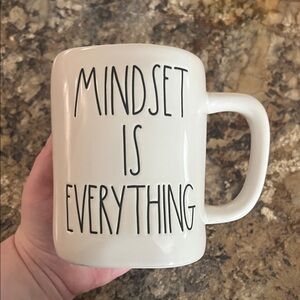 Rae Dunn White 'Mindset Is Everything' Mug